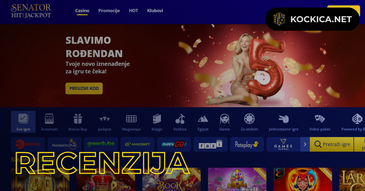 Senator Casino recenzija: Bonusi, igre, sigurnost, uplate i isplate, ocjena