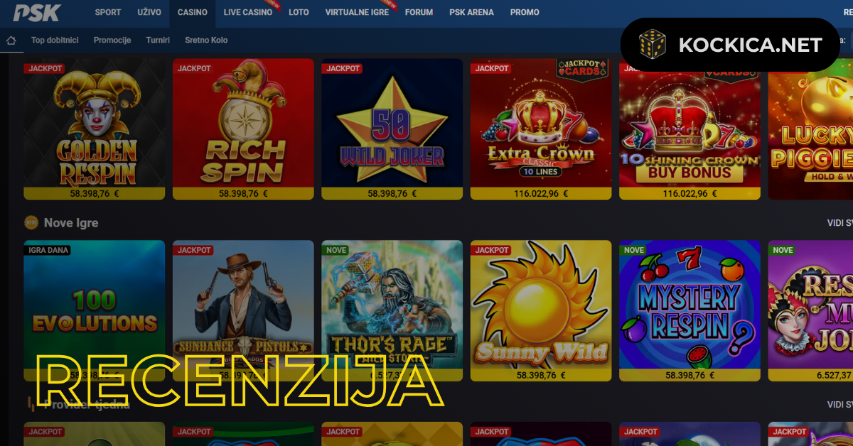 PSK casino recenzija: Bonusi, igre, sigurnost, uplate i isplate, ocjena
